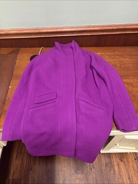 J Crew Cocoon Coat in Italian Stadium-Cloth Wool G8447